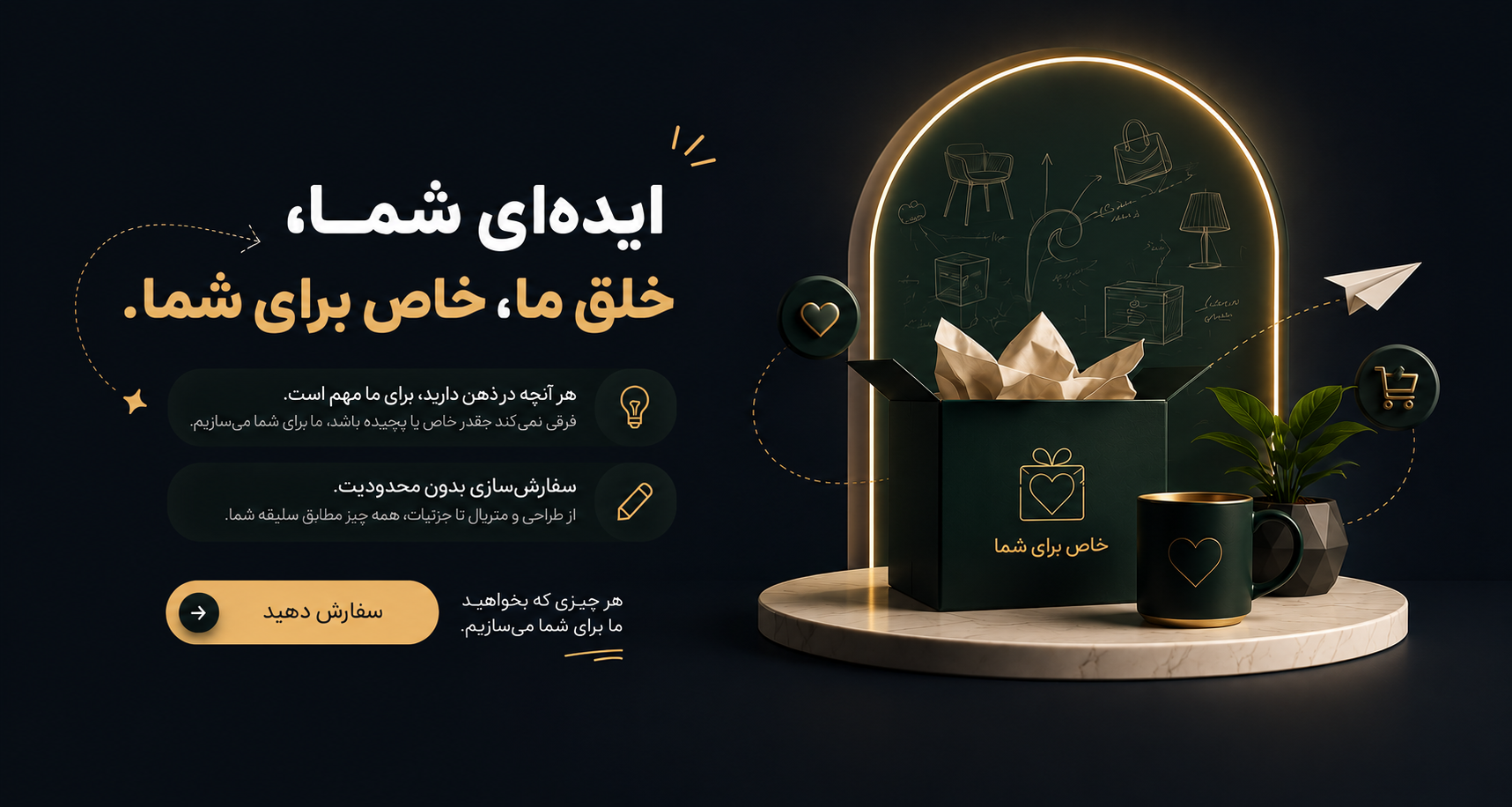 ایده ی شما خلق ما