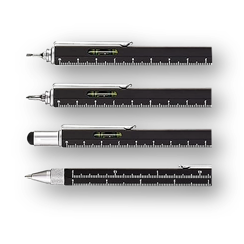 خودکار مهندسی 6 کاره – خطکش، تراز، تاچپن و پیچگوشتی2