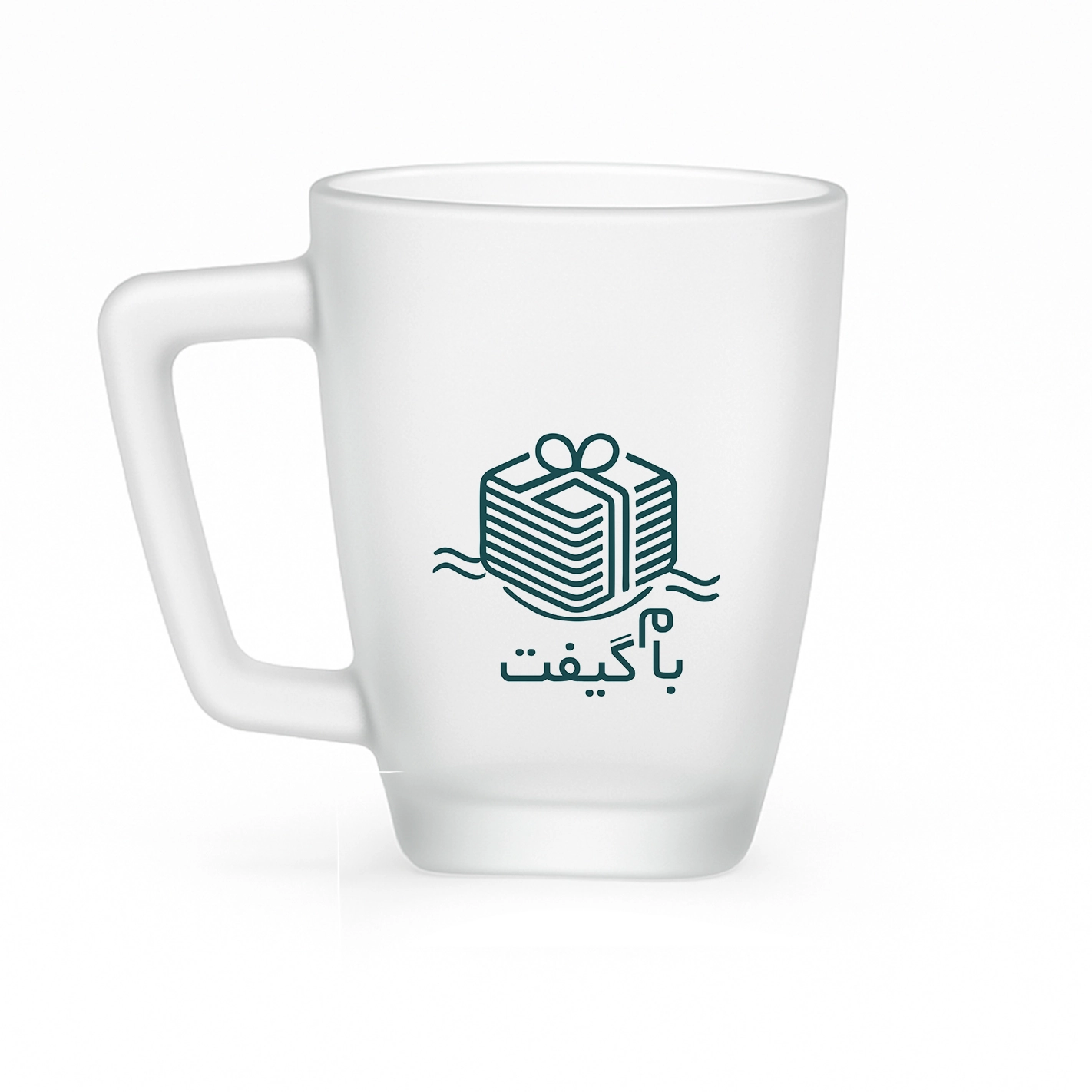Frosted Glass Mug – 300 cc, Ergonomic Design | MI004