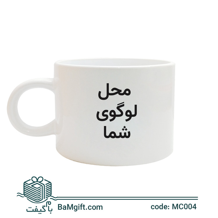 ماگ سرامیکی سفید 180سی سی کد MC004