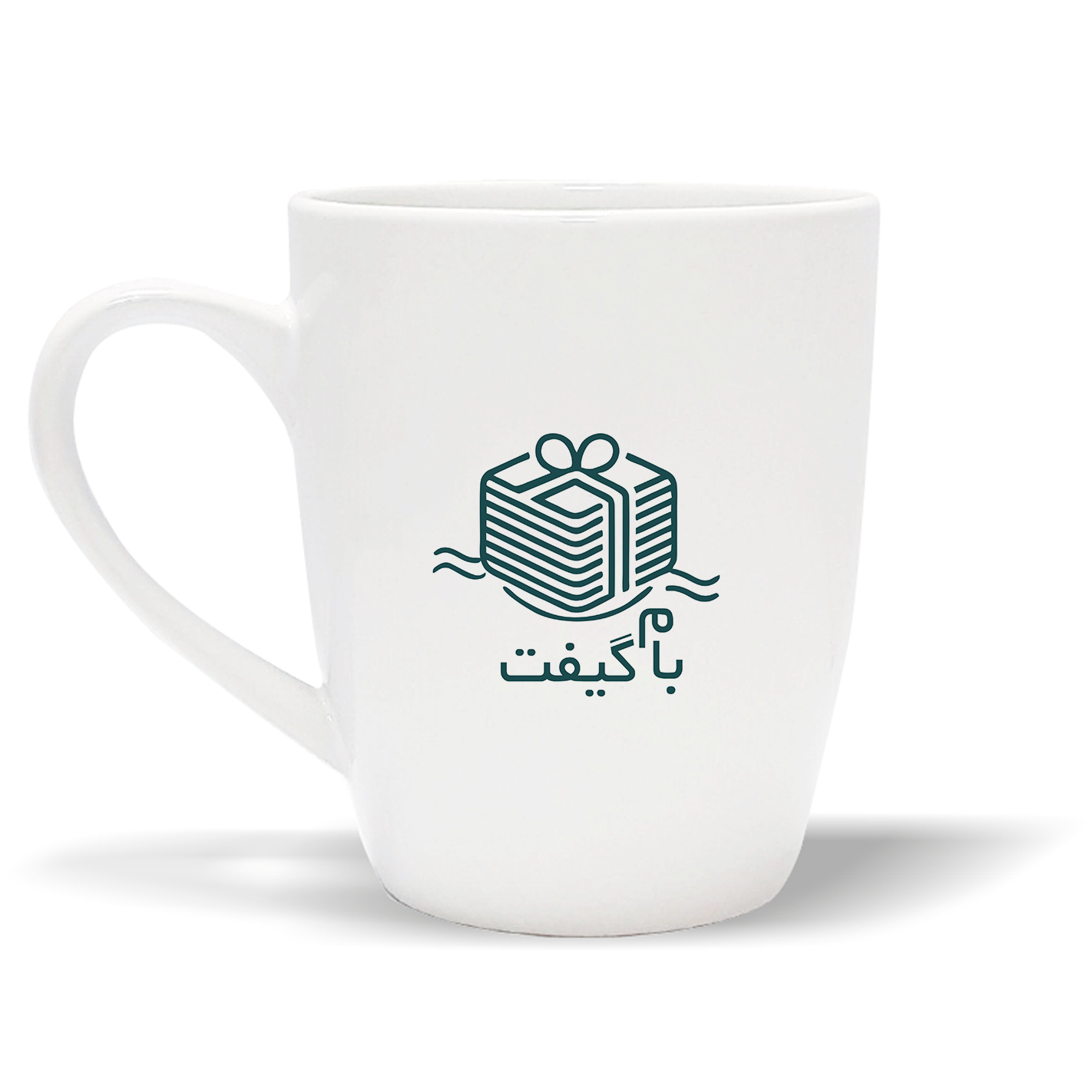 White Ceramic Mug 310 cc – tall Design | MC008