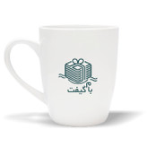 White Ceramic Mug 310 cc – tall Design | MC008