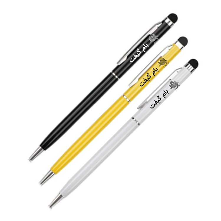 Promotional Metal Pen with Silver Clip and Stylus Touch Tip – Model PML010