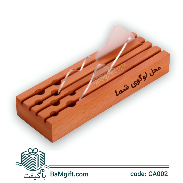 Wooden Desk Organizer Set – Pen Holder, Phone Stand & Notepad Tray | Code: CA002