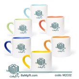 Color Pop Ceramic Mug with Colored Handle – 180ml | Model M2C02