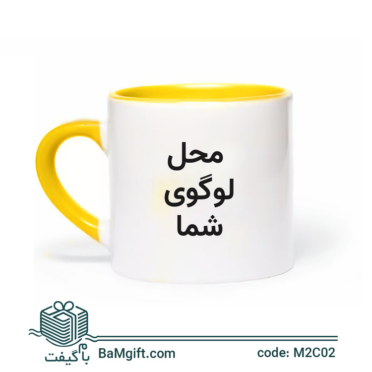 Color Pop Ceramic Mug with Colored Handle – 180ml | Model M2C02