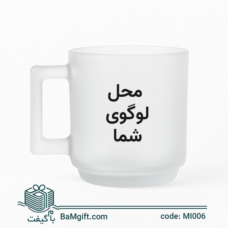 Frosted Ice Mug 180cc with Rectangular Handle – Code MI006