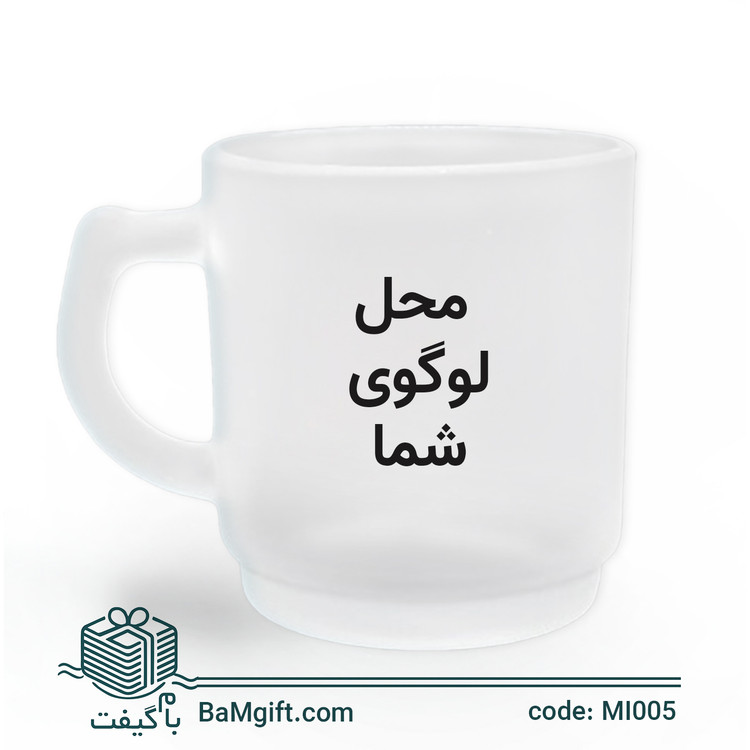 Frosted Glass Mug – 180 cc, Ergonomic Design | MI005