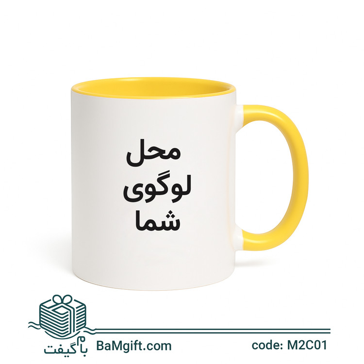 Color Pop Ceramic Mug with Colored Handle – 330ml | Model M2C01