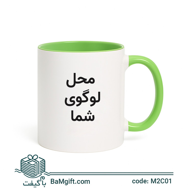 Color Pop Ceramic Mug with Colored Handle – 330ml | Model M2C01
