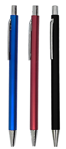 Plastic Promotional Pen with Silver Clip – Model PP003