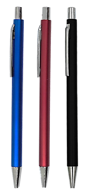 Plastic Promotional Pen with Silver Clip – Model PP003