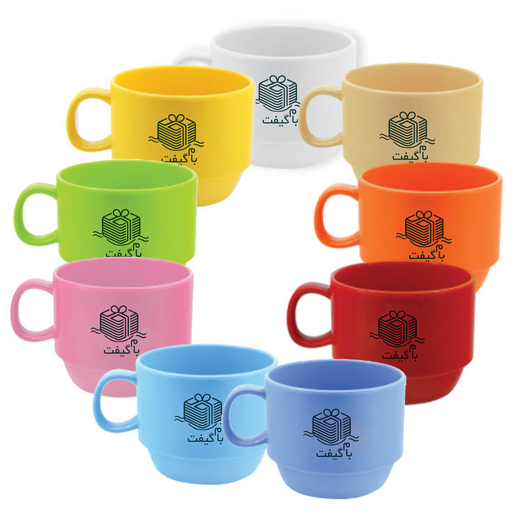 Promotional Plastic Mug with Handle | 9 Colors | MP001